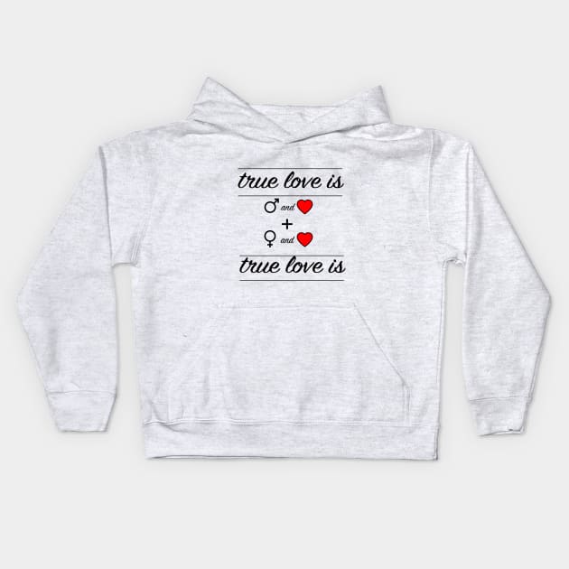 true love valentine's day gift t-shirt Kids Hoodie by ahnoun